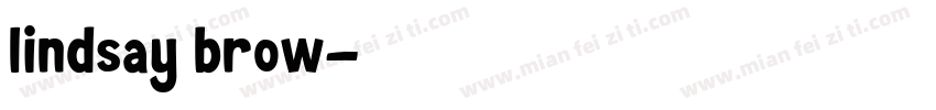 lindsay brow字体转换